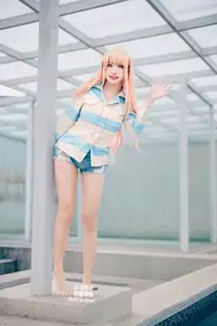 Coser Momo: Marin Kitagawa Swimsuit Ver. – Radiant Charm by the Pool - image 1