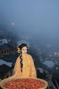 Ethereal Hanfu Beauty: Zhou Feng Qin in YiTuYu Art Language Vol.8913 - image 7
