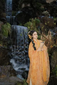 Ethereal Hanfu Beauty: Zhou Feng Qin in YiTuYu Art Language Vol.8913 - image 12