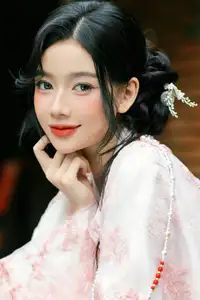 VGU No.165: Discover the Grace of Asian Hanfu Beauty Amidst a Romantic Garden Scene. - image 1