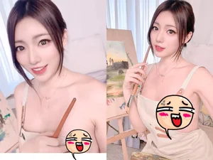 Chinese Hot Girl Painting in an Apron: A Viral Fashion Moment and Social Media Sensation - image 1