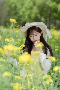 Golden Hour Glow: Ethereal Portrait Photography in Sun-Drenched Flower Fields – Art Language Vol.9109 featuring Model Xiao Yi - image 14