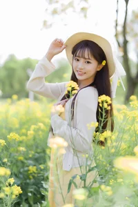 Golden Hour Glow: Ethereal Portrait Photography in Sun-Drenched Flower Fields – Art Language Vol.9109 featuring Model Xiao Yi - image 11