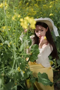 Golden Hour Glow: Ethereal Portrait Photography in Sun-Drenched Flower Fields – Art Language Vol.9109 featuring Model Xiao Yi - image 23