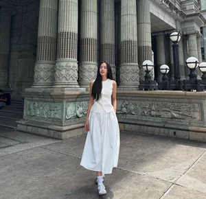 Chic Feminine Style Inspiration: Elegant Skirts and Modern Outfits Inspired by Miss Vietnam Thanh Thuy’s Sophisticated Wardrobe - image 7