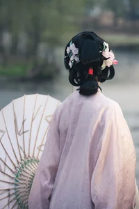 Timeless Elegance of Yi Ming in Art Language Vol.8869 - A Poetic Riverside Muse - image 3