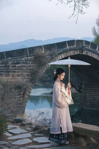 Timeless Elegance of Yi Ming in Art Language Vol.8869 - A Poetic Riverside Muse - image 6