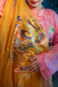 Celebrating Vietnamese Heritage: The Stunning Bach Phung Cat Tuong Ao Dai at Hue Festival 2024 - image 9