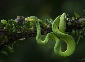 Nature’s Living Emerald: The Mesmerizing Color-Shifting Journey of the Green Tree Python - image 5