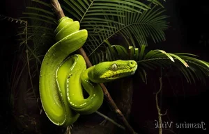 Nature’s Living Emerald: The Mesmerizing Color-Shifting Journey of the Green Tree Python - image 1
