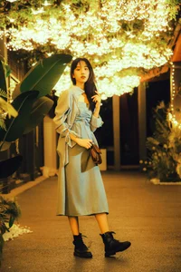 Elegant Moonlight Photography: YiTuYu Art Language Vol.9152 featuring Model Jian Xiao Cheng (44 High-Quality Images) - image 37