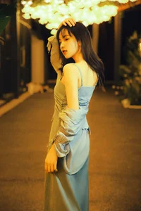 Elegant Moonlight Photography: YiTuYu Art Language Vol.9152 featuring Model Jian Xiao Cheng (44 High-Quality Images) - image 42