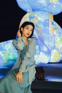 Elegant Moonlight Photography: YiTuYu Art Language Vol.9152 featuring Model Jian Xiao Cheng (44 High-Quality Images) - image 1