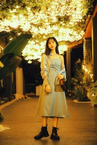 Elegant Moonlight Photography: YiTuYu Art Language Vol.9152 featuring Model Jian Xiao Cheng (44 High-Quality Images) - image 20