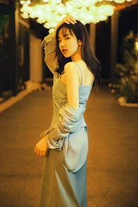 Elegant Moonlight Photography: YiTuYu Art Language Vol.9152 featuring Model Jian Xiao Cheng (44 High-Quality Images) - image 28