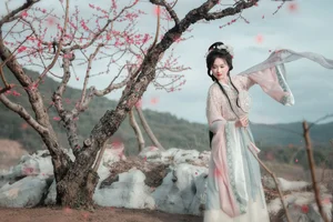 Spring Muse in Hanfu YiTuYu Art Language Vol.8879 Da Wai Wai Ge - image 44