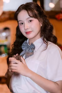 VGU No.142: Captivating Female Student in Uniform Captures Youthful Serenity - image 7