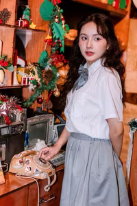 VGU No.142: Captivating Female Student in Uniform Captures Youthful Serenity - image 11