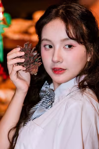 VGU No.142: Captivating Female Student in Uniform Captures Youthful Serenity - image 3