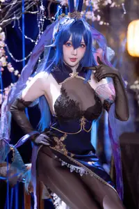 Coser Hoshilily as Azur Lane New Jersey: Enchanting Bunny Garden Beauty! - image 24