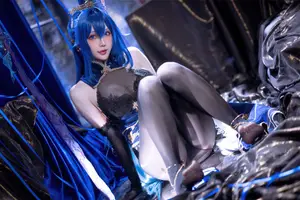 Coser Hoshilily as Azur Lane New Jersey: Enchanting Bunny Garden Beauty! - image 0