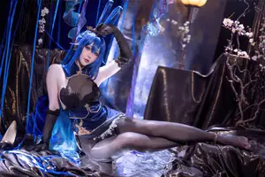 Coser Hoshilily as Azur Lane New Jersey: Enchanting Bunny Garden Beauty! - image 6