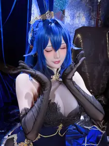 Coser Hoshilily as Azur Lane New Jersey: Enchanting Bunny Garden Beauty! - image 10