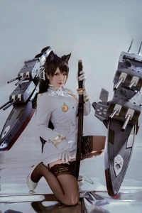 Ban Ban Zi Cosplay: Atago from Azur Lane 46P Photo Set - image 17