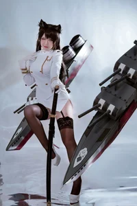 Ban Ban Zi Cosplay: Atago from Azur Lane 46P Photo Set - image 3