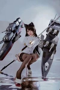 Ban Ban Zi Cosplay: Atago from Azur Lane 46P Photo Set - image 35