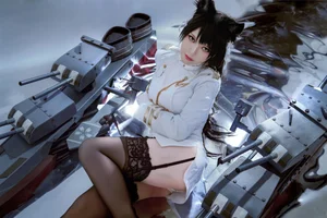 Ban Ban Zi Cosplay: Atago from Azur Lane 46P Photo Set - image 12