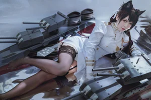 Ban Ban Zi Cosplay: Atago from Azur Lane 46P Photo Set - image 15