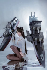 Ban Ban Zi Cosplay: Atago from Azur Lane 46P Photo Set - image 32