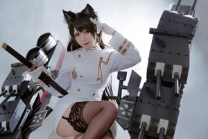 Ban Ban Zi Cosplay: Atago from Azur Lane 46P Photo Set - image 22