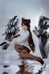Ban Ban Zi Cosplay: Atago from Azur Lane 46P Photo Set - image 21