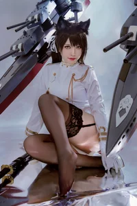 Ban Ban Zi Cosplay: Atago from Azur Lane 46P Photo Set - image 14