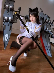 Ban Ban Zi Cosplay: Atago from Azur Lane 46P Photo Set - image 8