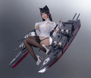 Ban Ban Zi Cosplay: Atago from Azur Lane 46P Photo Set - image 27