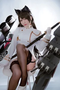 Ban Ban Zi Cosplay: Atago from Azur Lane 46P Photo Set - image 10