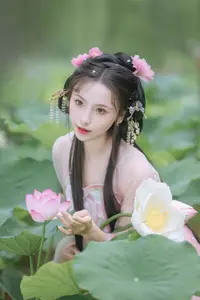 Enchanting Grace: Yi Ming in Hanfu Amidst Lotus Pond | YiTuYu Vol.8804 - image 11