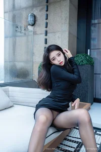 Elegant Glamour Photography: Shi An An in XingYan Star Face Vol.426 – A Stunning Black Lingerie Portrait Collection for Fashion Inspiration - image 0
