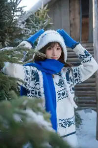 Cozy Winter Charm: Pao Pao Xiao Mie's Warmth Amidst the Snow Vol.8544 - image 19