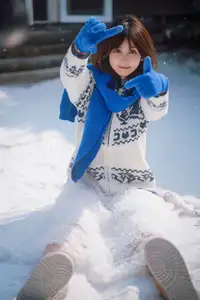 Cozy Winter Charm: Pao Pao Xiao Mie's Warmth Amidst the Snow Vol.8544 - image 17
