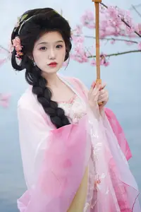 Zi Yu's Ethereal Beauty Amidst Cherry Blossoms – A YiTuYu Art Language Vol.8834 Masterpiece - image 1