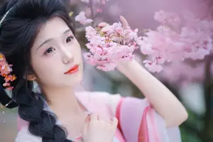 Zi Yu's Ethereal Beauty Amidst Cherry Blossoms – A YiTuYu Art Language Vol.8834 Masterpiece - image 2