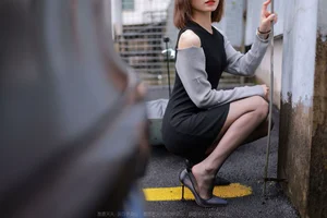 IESS Xiao Liu Rain Series: Atmospheric Black Silk Photography Collection - image 43