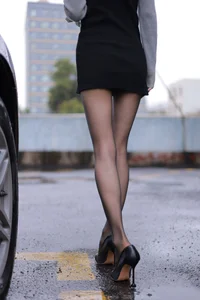 IESS Xiao Liu Rain Series: Atmospheric Black Silk Photography Collection - image 67