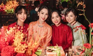Timeless Elegance: Đặng Thu Thảo Shines in Exquisite Traditional Vietnamese Ao Dai - image 4