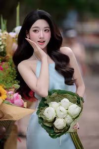 VGU No.146: Enchanting Vietnamese Beauty A Vision of Grace and Elegance with Fresh Blooms - image 8