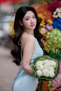 VGU No.146: Enchanting Vietnamese Beauty A Vision of Grace and Elegance with Fresh Blooms - image 2
